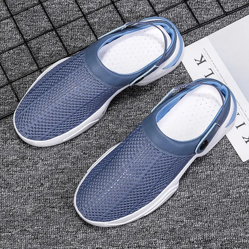 Cross-border plus size Men's Shoes Summer Flip-flops Men's Half Slippers Men's Sandals Student Hole-hole Baotou Sandals Beach Shoes - Image 7
