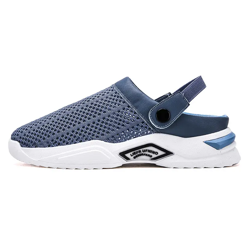 Cross-border plus size Men's Shoes Summer Flip-flops Men's Half Slippers Men's Sandals Student Hole-hole Baotou Sandals Beach Shoes - Image 8