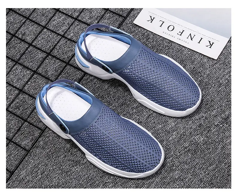Cross-border plus size Men's Shoes Summer Flip-flops Men's Half Slippers Men's Sandals Student Hole-hole Baotou Sandals Beach Shoes — feature 27