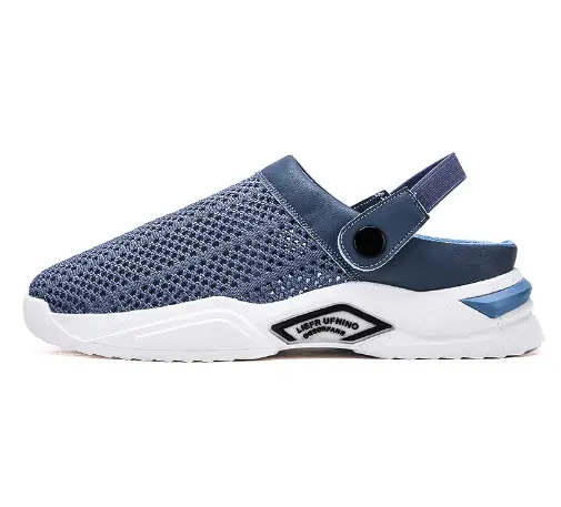 Cross-border plus size Men's Shoes Summer Flip-flops Men's Half Slippers Men's Sandals Student Hole-hole Baotou Sandals Beach Shoes - Image 2
