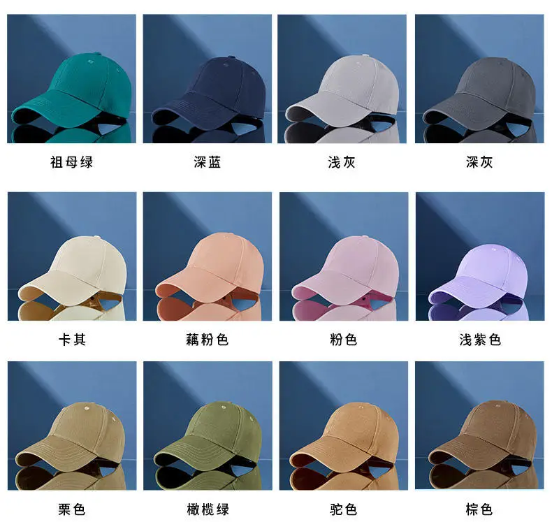 Men's Grey Cotton Baseball Cap UV Protection — feature 3