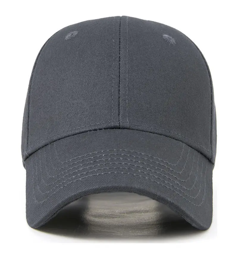 Men's Grey Cotton Baseball Cap UV Protection - Image 4