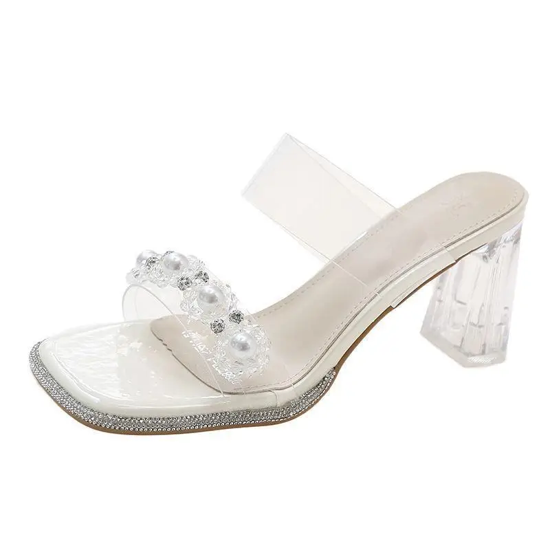 Transparent Crystal Heel Sandals Women High Heels 2025 - Image 7