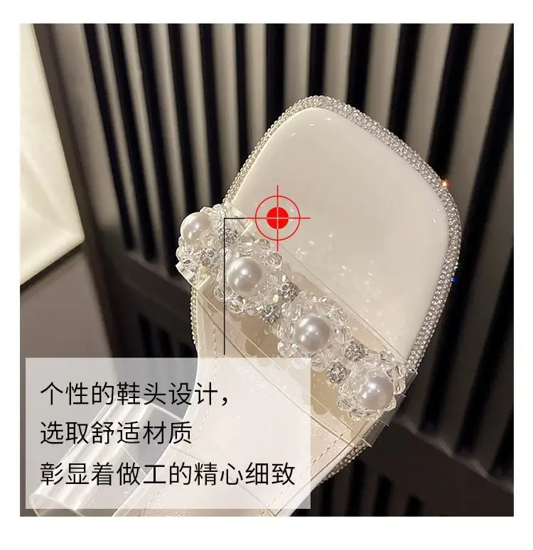 Transparent Crystal Heel Sandals Women High Heels 2025 — feature 16