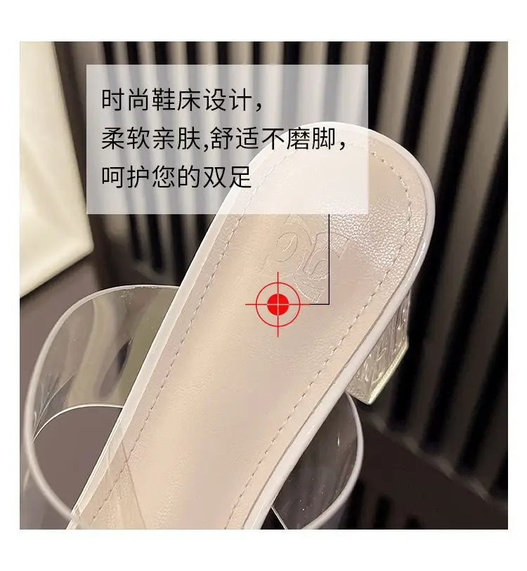 Transparent Crystal Heel Sandals Women High Heels 2025 — feature 17