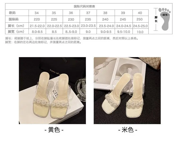 Transparent Crystal Heel Sandals Women High Heels 2025 — feature 3