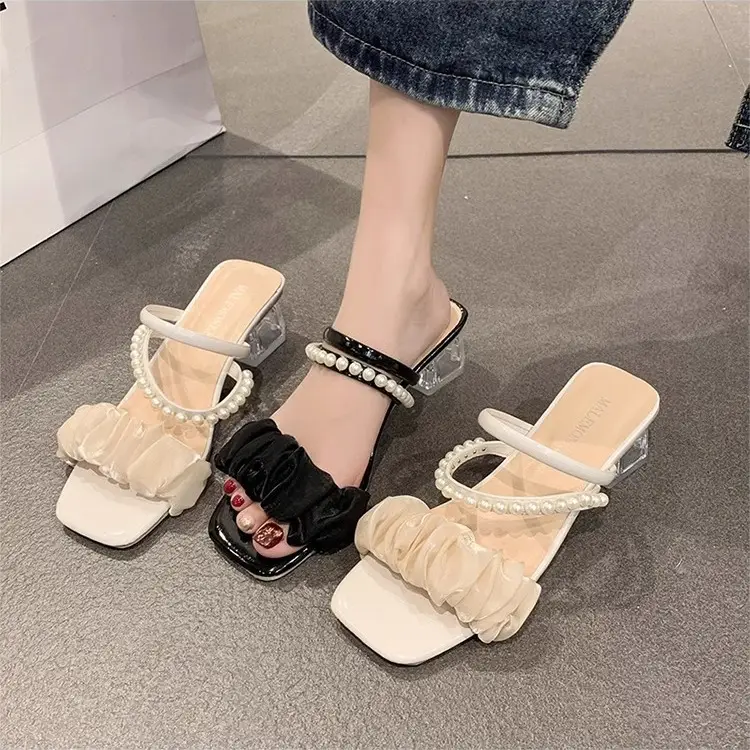 Crystal High Heel Sandals for Women 2025 Summer - Image 4