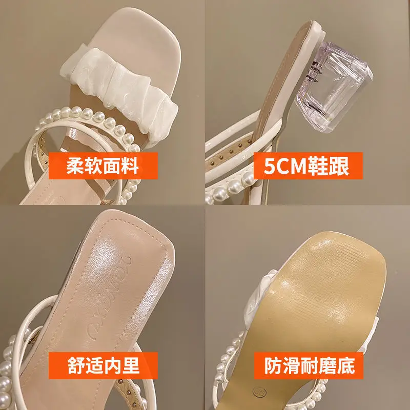 Crystal High Heel Sandals for Women 2025 Summer — feature 5