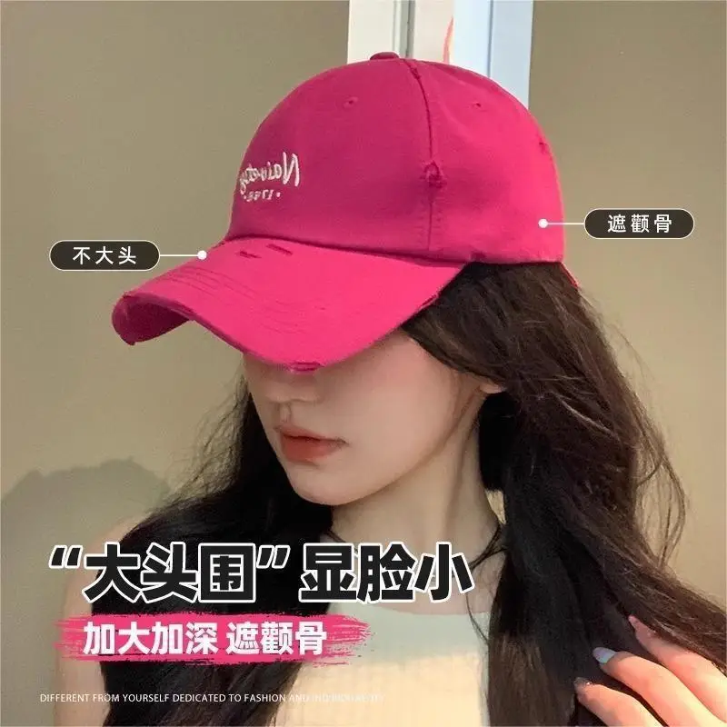 Women's Retro Baseball Cap Wide Brim Sunscreen Duck Tongue - Image 6