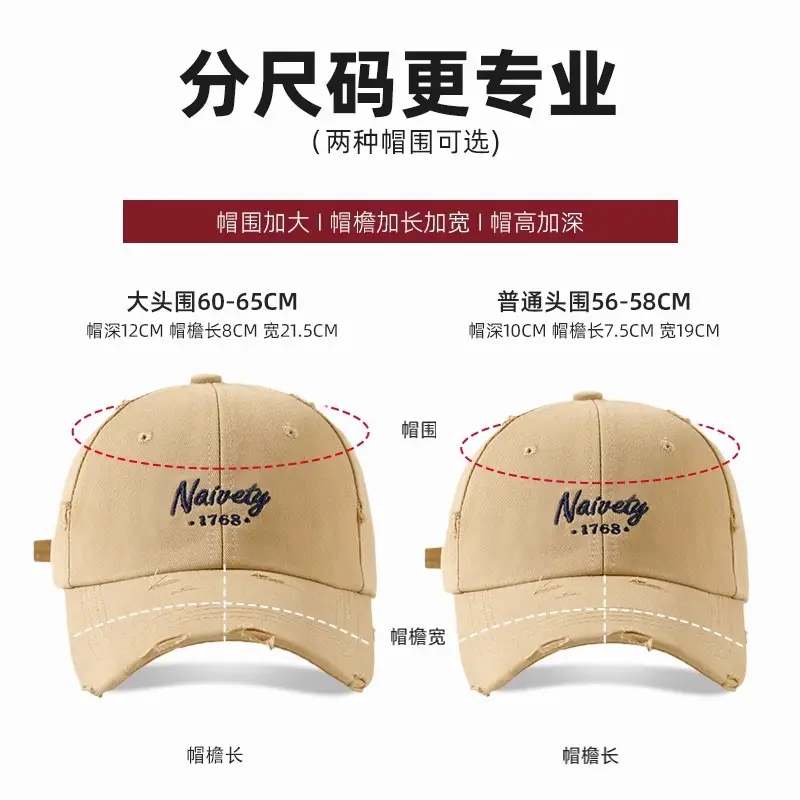 Women's Retro Baseball Cap Wide Brim Sunscreen Duck Tongue - Image 8