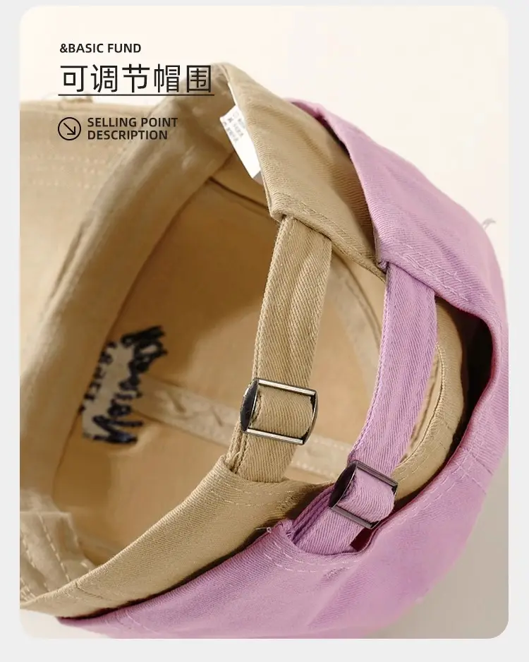Women's Retro Baseball Cap Wide Brim Sunscreen Duck Tongue — feature 16