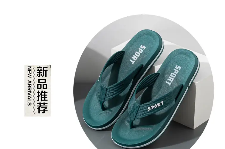 Sport Men Green Casual Flip Flops 2024 — feature 15