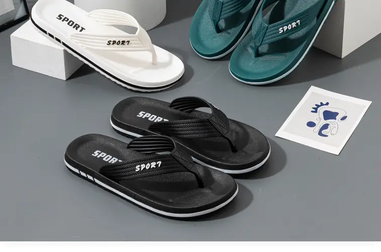 Sport Men Green Casual Flip Flops 2024 — feature 2