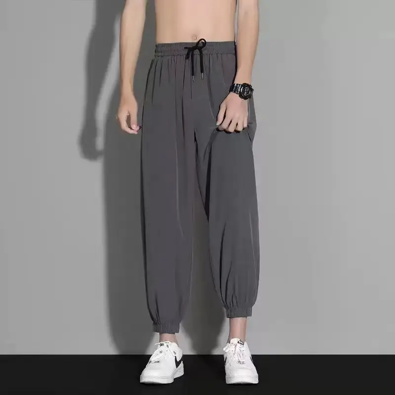 Men's Chaolun Summer Ice Silk Toe Pants Grey