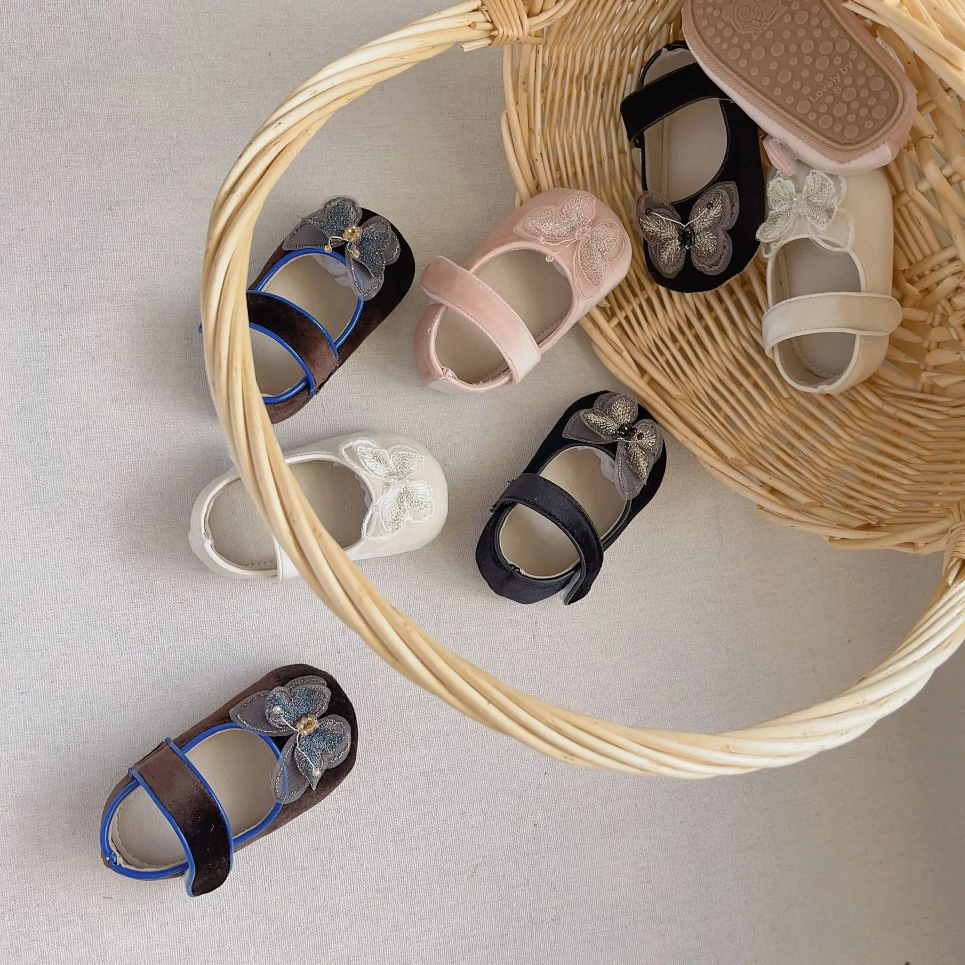 Korean Style Butterfly Princess Baby Shoes Soft Sole Anti-Slip — feature 3