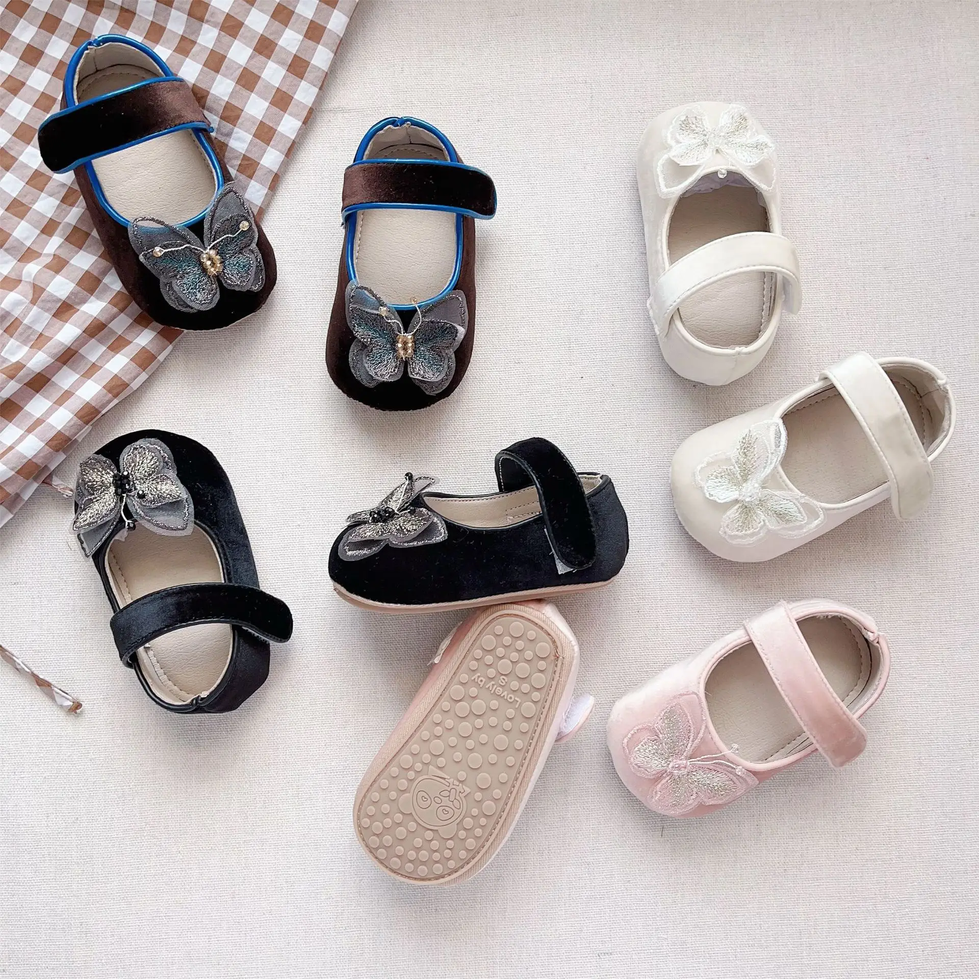 Korean Style Butterfly Princess Baby Shoes Soft Sole Anti-Slip — feature 4