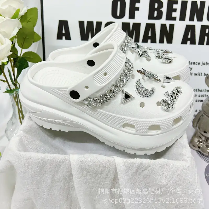 White Korean Style Sneakers for Women with Star & Moon Design — feature 14