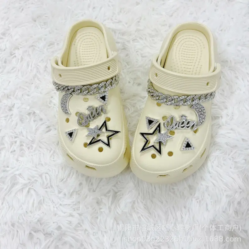 White Korean Style Sneakers for Women with Star & Moon Design — feature 5