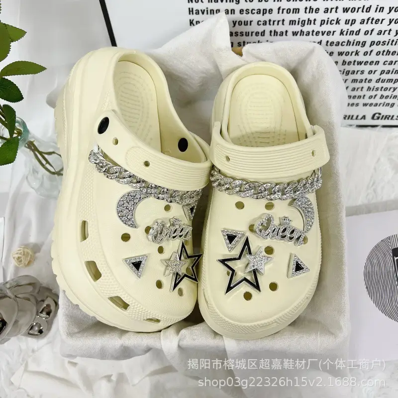 White Korean Style Sneakers for Women with Star & Moon Design
