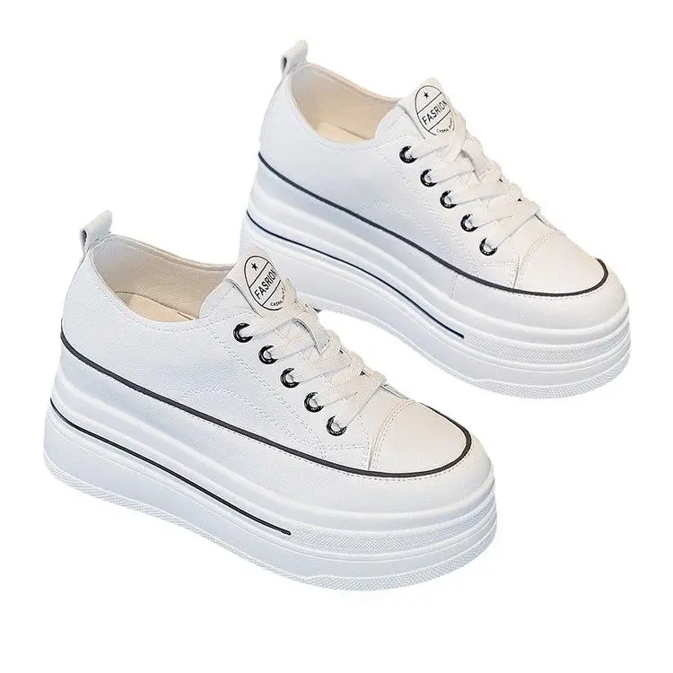 Women's Black Platform Sneakers 2024 Summer - Image 7