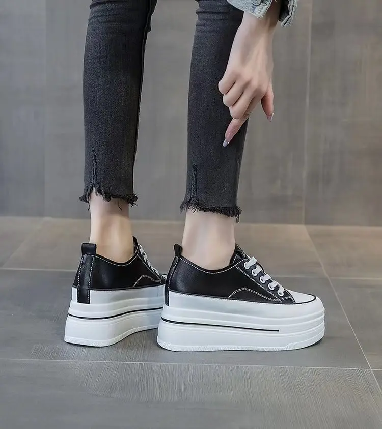 Women's Black Platform Sneakers 2024 Summer — feature 13