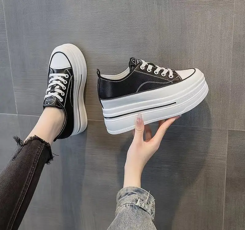 Women's Black Platform Sneakers 2024 Summer — feature 15