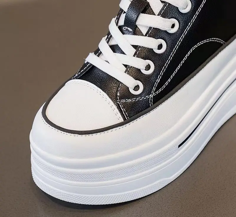 Women's Black Platform Sneakers 2024 Summer — feature 4