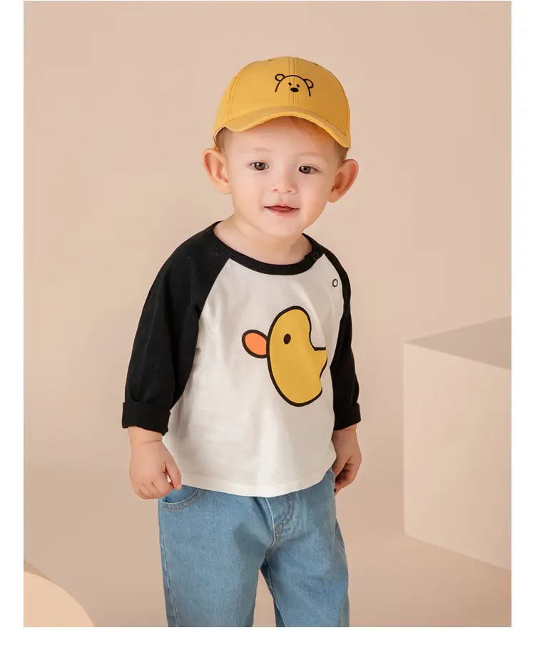 Doodle Baby T-shirt Yellow Long Sleeve Spring Boys — feature 26