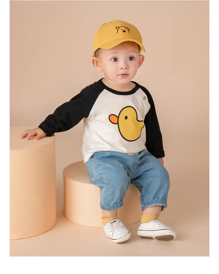 Doodle Baby T-shirt Yellow Long Sleeve Spring Boys — feature 30