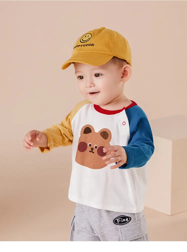 Doodle Baby T-shirt Yellow Long Sleeve Spring Boys — feature 34