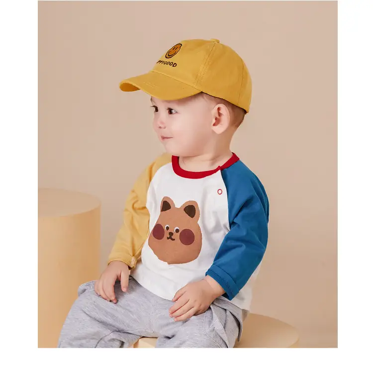 Doodle Baby T-shirt Yellow Long Sleeve Spring Boys — feature 35