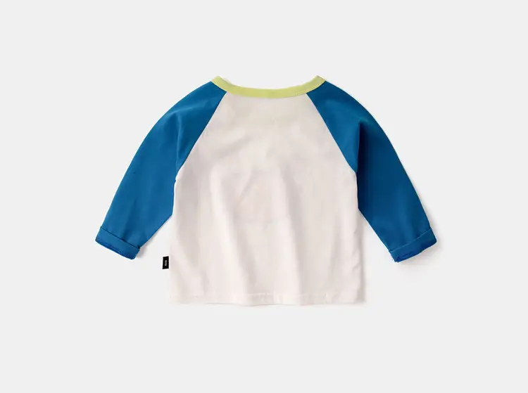 Dudu Baby Long Sleeve T-Shirt Green White Kids Base — feature 46