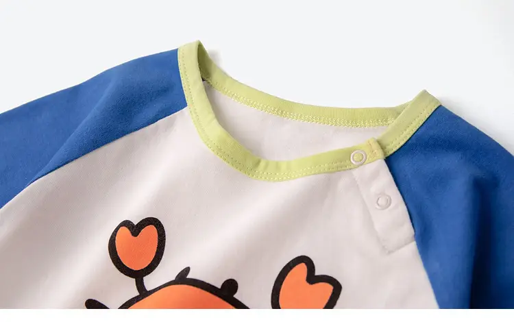 Dudu Baby Long Sleeve T-Shirt Green White Kids Base — feature 53