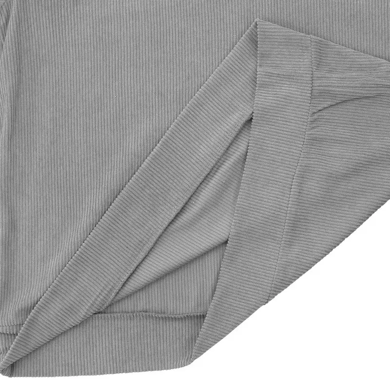 Men's 2025 Loose Fit Crossbody T-Shirt Grey — feature 16