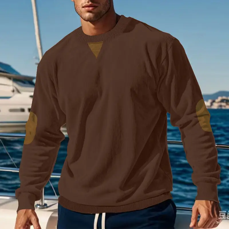 Men's 2025 Loose Fit Crossbody T-Shirt Grey - Image 6