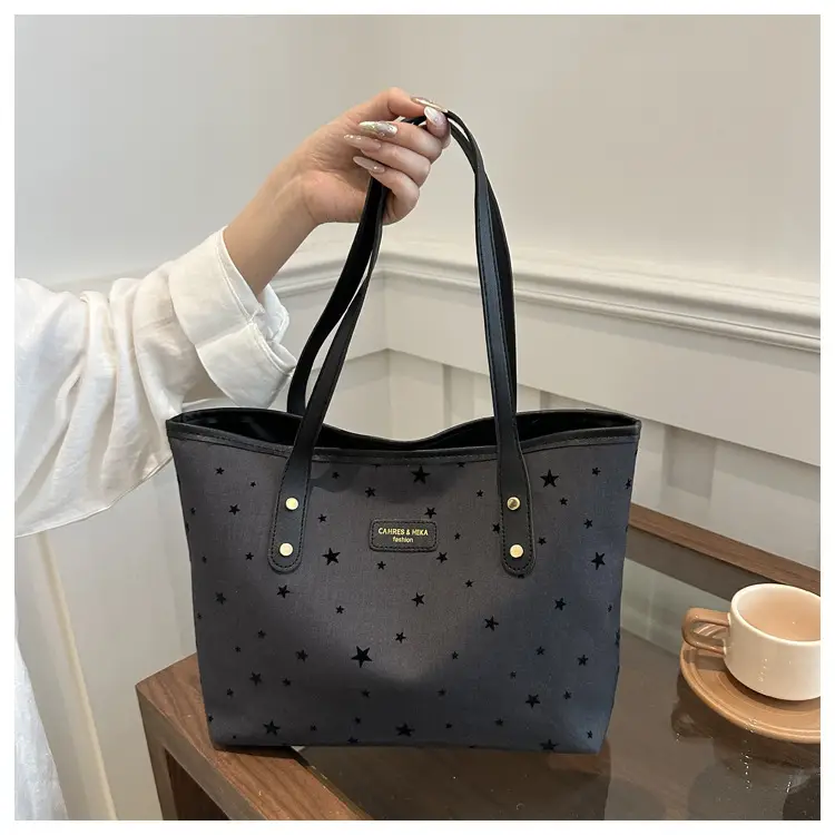 Printed Star Fashion Commuter Tote Bag Large Capacity 2024 — feature 17