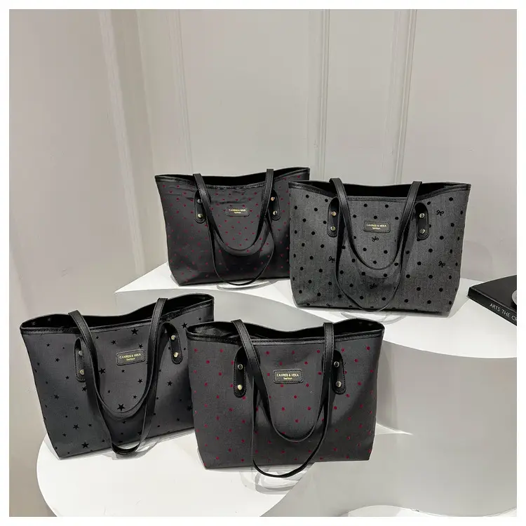 Printed Star Fashion Commuter Tote Bag Large Capacity 2024 — feature 25