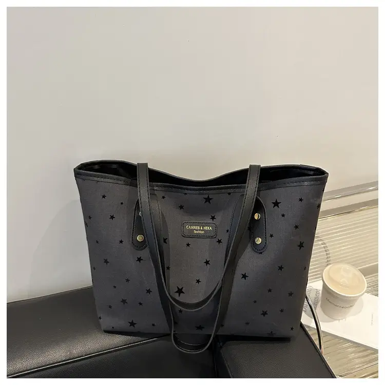 Printed Star Fashion Commuter Tote Bag Large Capacity 2024 — feature 27