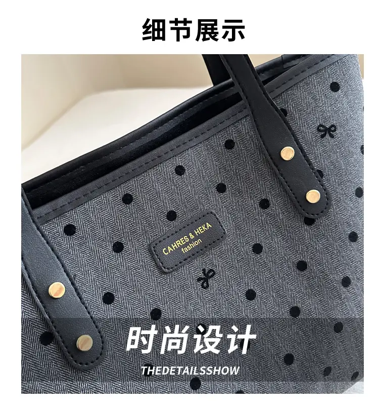 Printed Star Fashion Commuter Tote Bag Large Capacity 2024 — feature 3