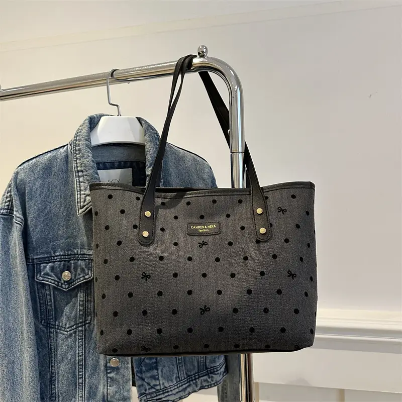 Printed Star Fashion Commuter Tote Bag Large Capacity 2024 - Image 4