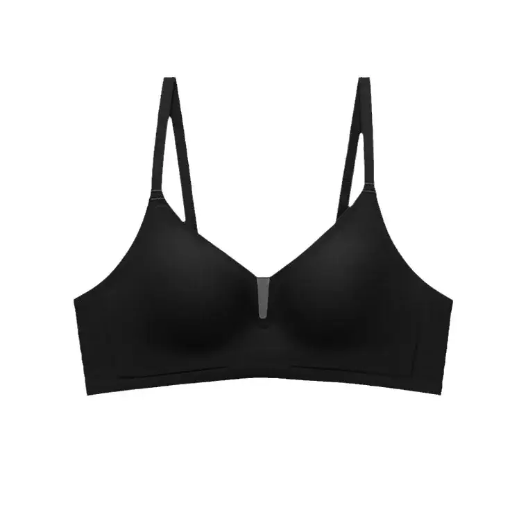Women's Pink Underwear Big Chest Small No Steel Ring Gathering Adjustable No-trace Fixed Cup Underwear - Image 10