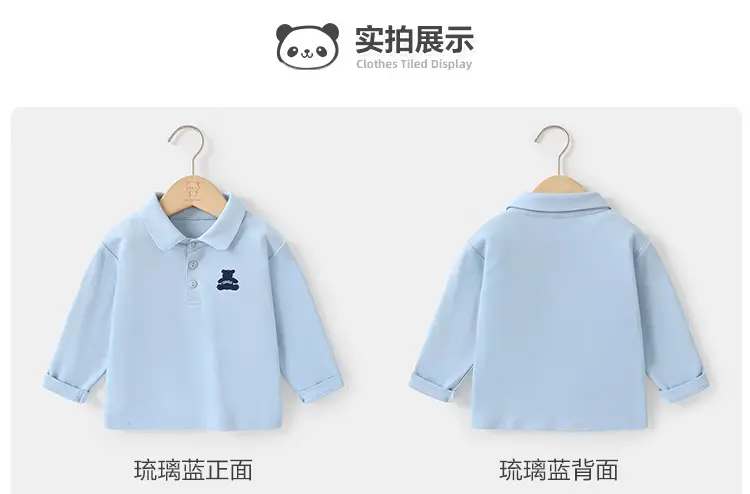 Girls Polo Shirt Pure Cotton Spring Outfit — feature 7