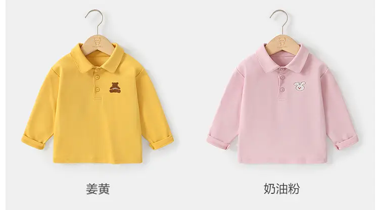 Girls Polo Shirt Pure Cotton Spring Outfit — feature 8