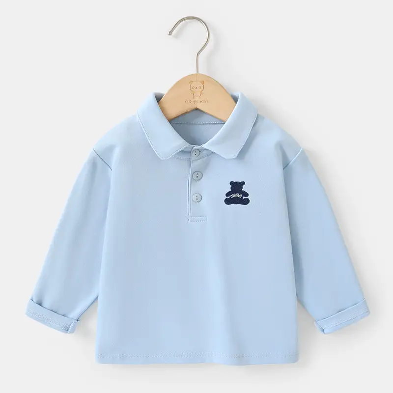 Girls Polo Shirt Pure Cotton Spring Outfit - Image 3