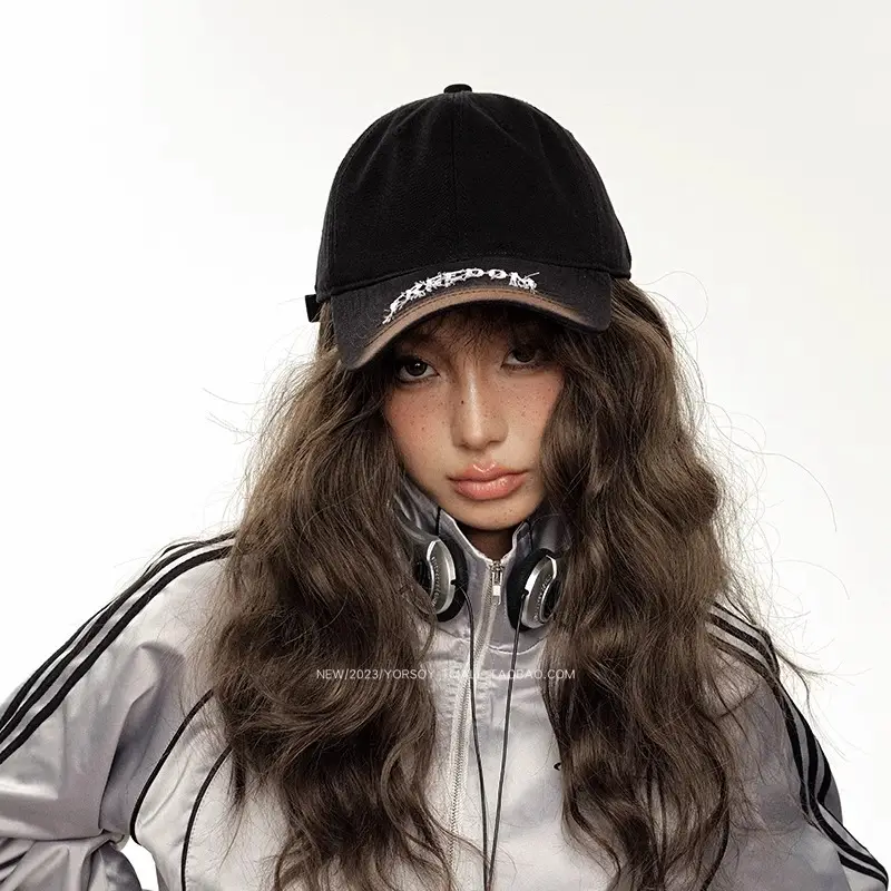 American Retro Black Baseball Cap with Freedom Embroidery - Image 7
