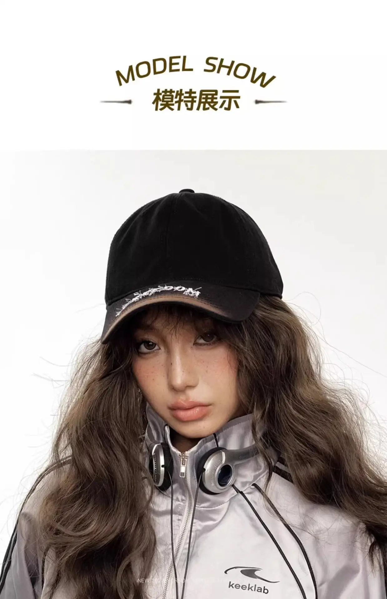 American Retro Black Baseball Cap with Freedom Embroidery — feature 4