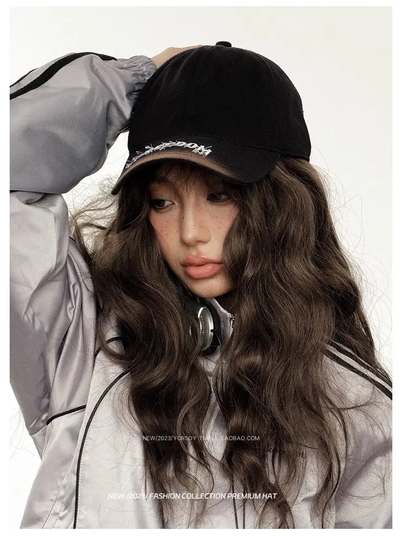 American Retro Black Baseball Cap with Freedom Embroidery — feature 7