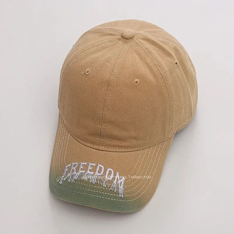 American Retro Black Baseball Cap with Freedom Embroidery - Image 3
