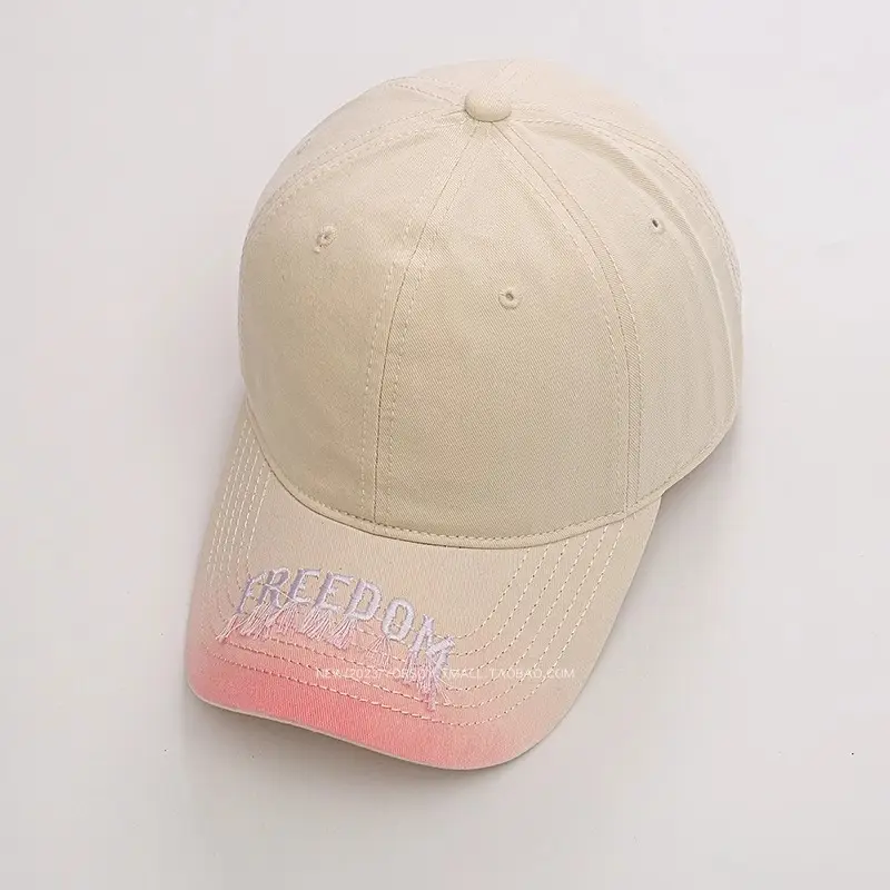 American Retro Black Baseball Cap with Freedom Embroidery - Image 4
