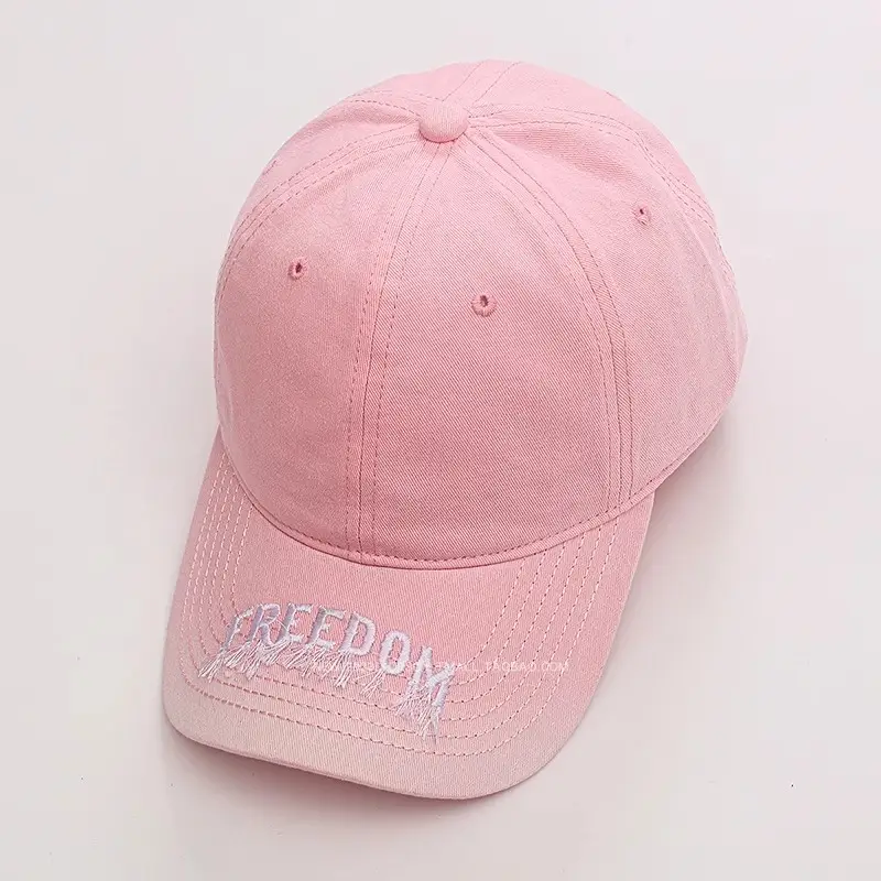American Retro Black Baseball Cap with Freedom Embroidery - Image 5